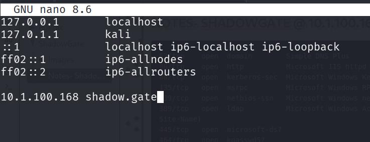 Adding to /etc/hosts