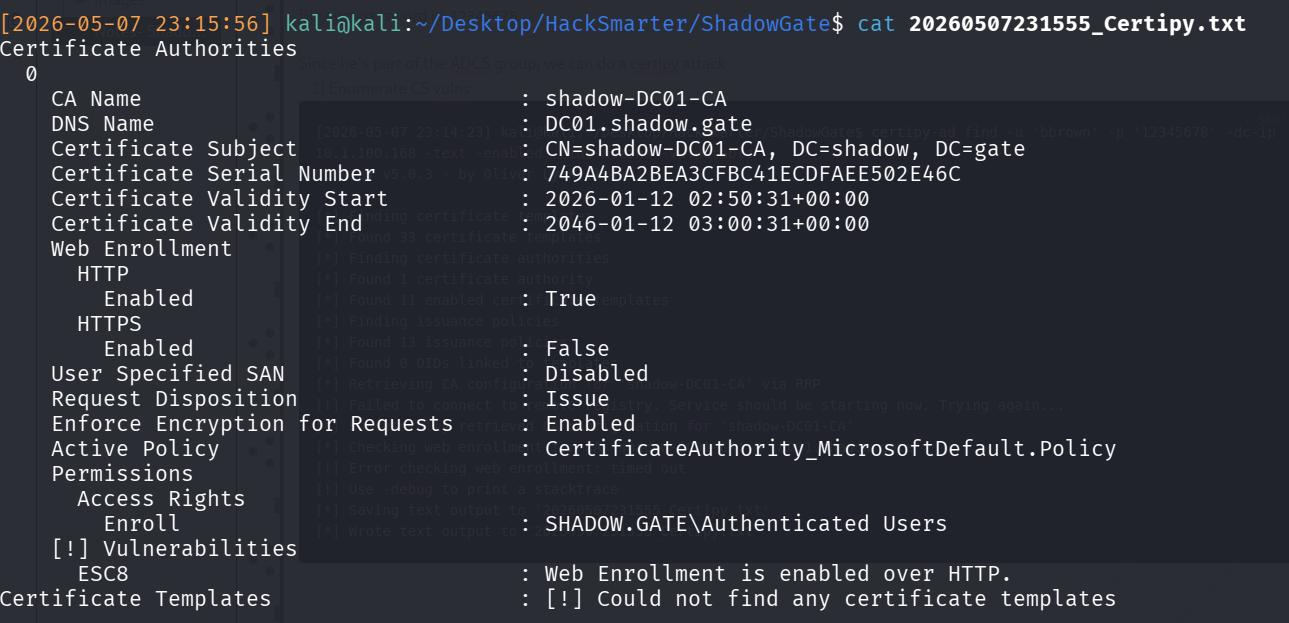 ESC8 Vulnerability