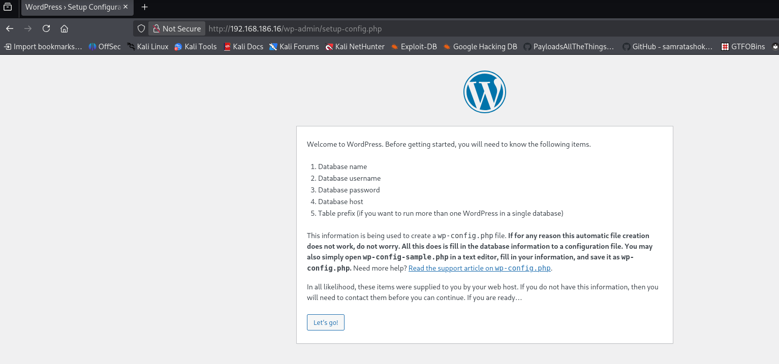 Wordpress site