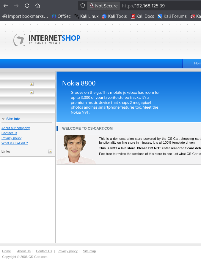 Internet Cart Shopping Cart